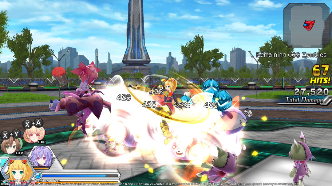 MegaTagmension Blanc + Neptune VS Zombies (Neptunia)游戏截图
