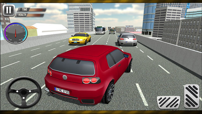 城市测试驾驶学校和停车场模拟器游戏截图