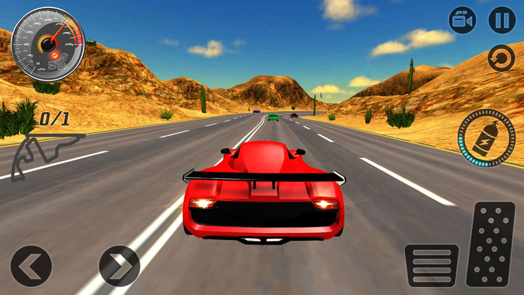 Fast Racing Car Simulator 3D - Winter Race 2017游戏截图