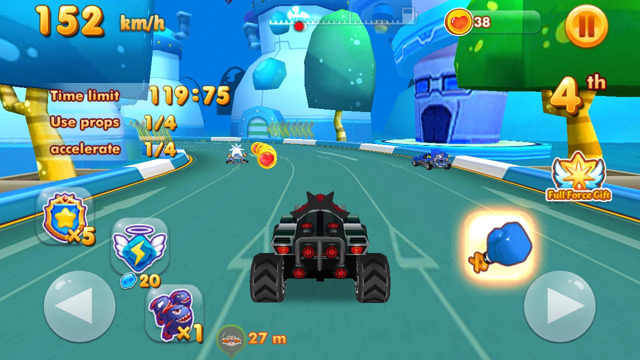 Screenshot of Super Sonic Kart Racing