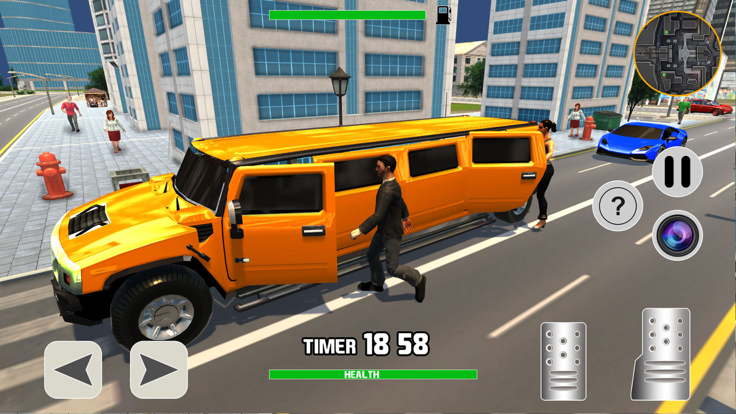 Limousine Taxi Driving 3D游戏截图