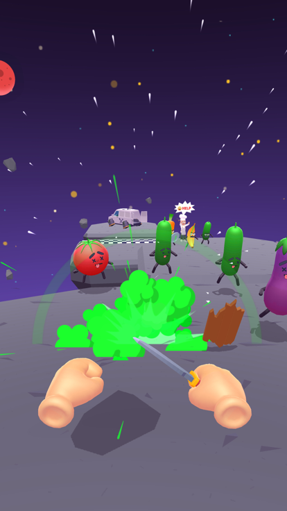 Hit Tomato 3D: Knife Master游戏截图