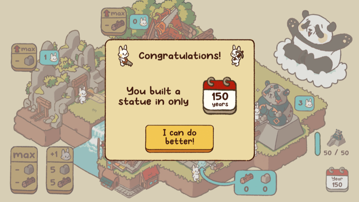 生气熊猫和建造兔游戏截图