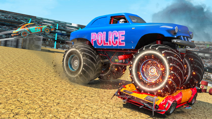 US Police Monster Truck Derby游戏截图