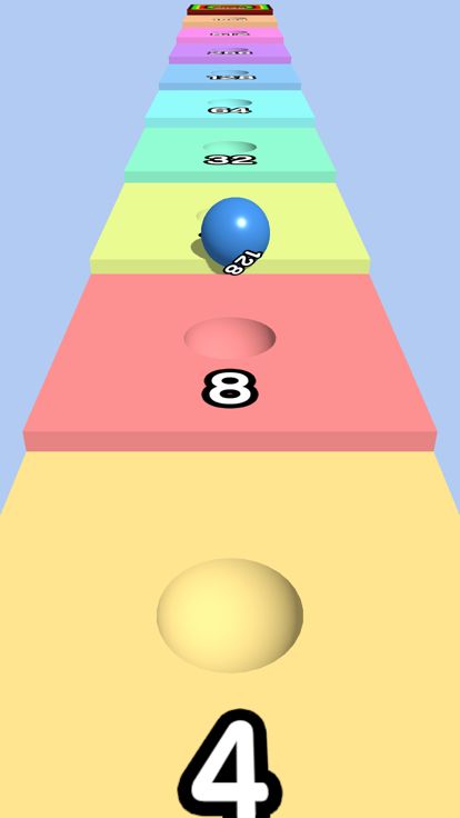 Merge Ball Run 2048游戏截图
