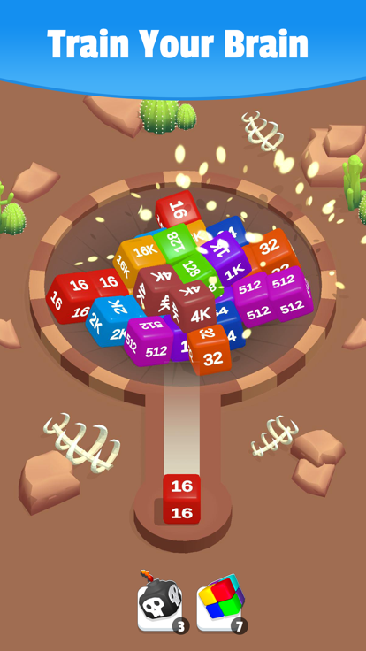 2048 Cube Merge – Number Game游戏截图