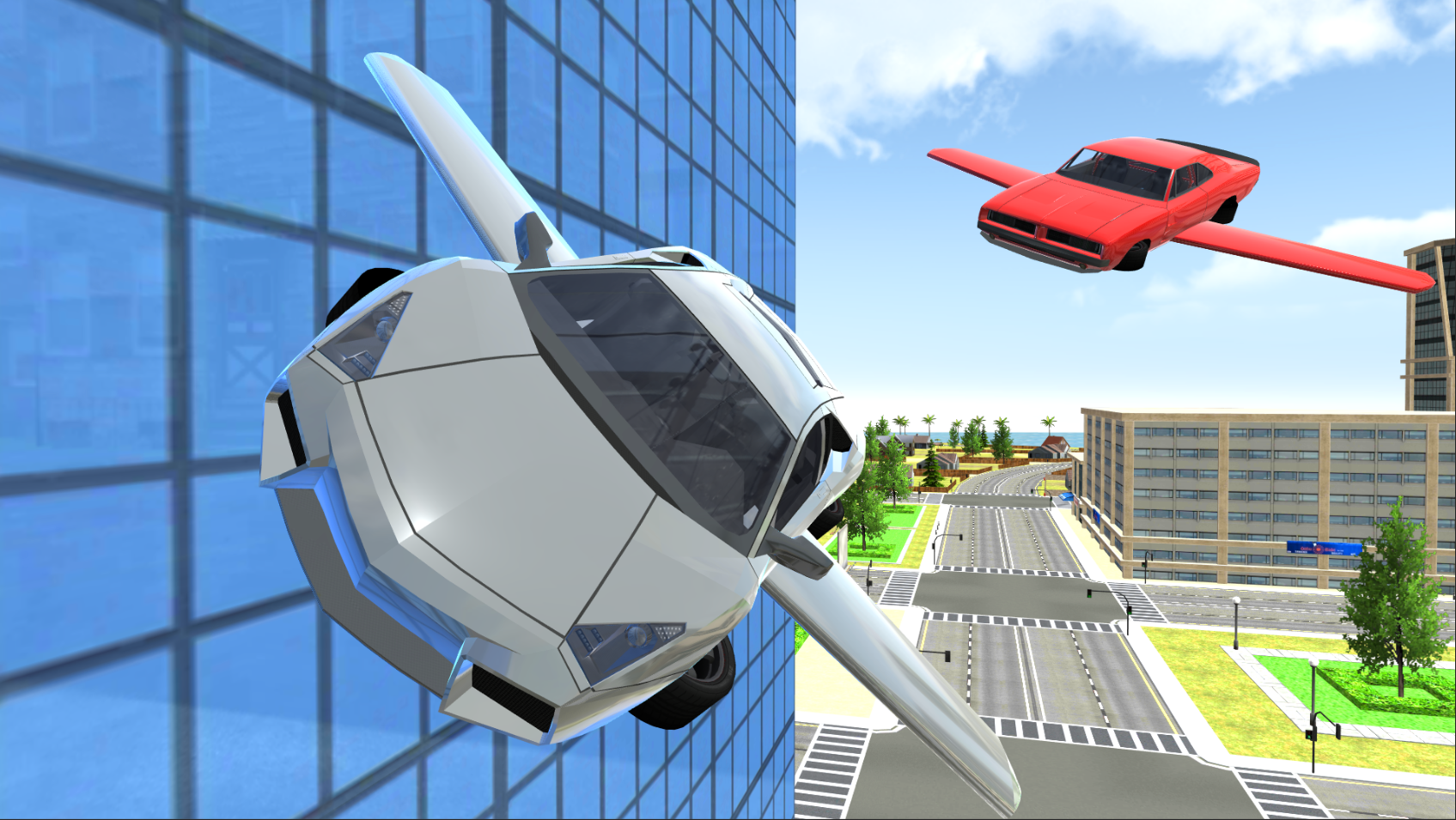 Flying Car City 3D游戏截图