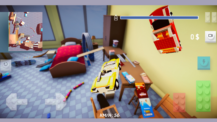 Brick Car Crash RC Racing游戏截图