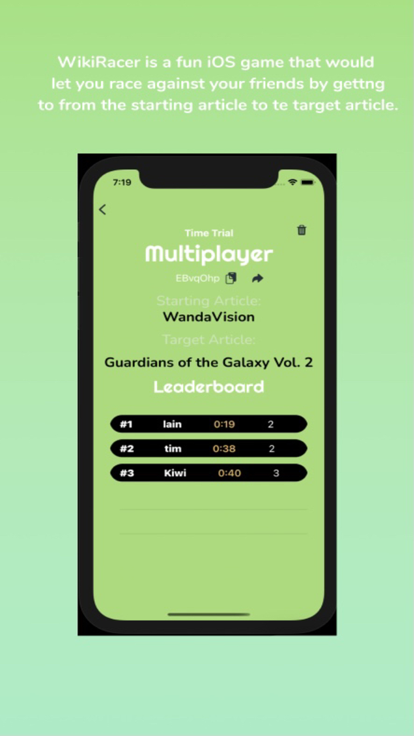 WikiRacer Game游戏截图