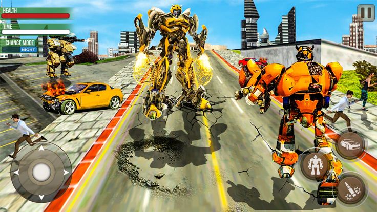 机器人汽车格斗游戏 - 真正的机器人汽车游戏游戏截图