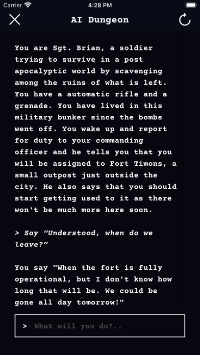 AI Dungeon游戏截图