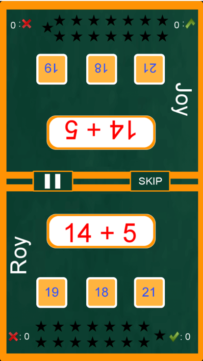 Maths Duel - Two Player Maths游戏截图