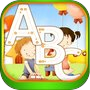 A-Z 字母 圖畫書 幼兒學習寫和畫 字母 字母在英語與許多圖片學校幼兒園和幼兒園icon