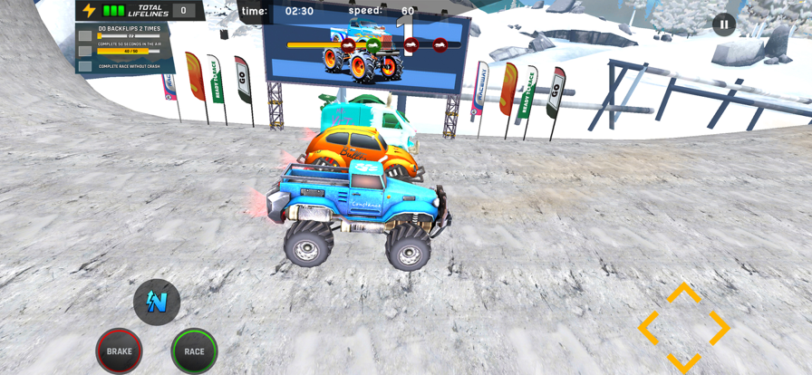 Mini Race 3D - Monster Trucks游戏截图
