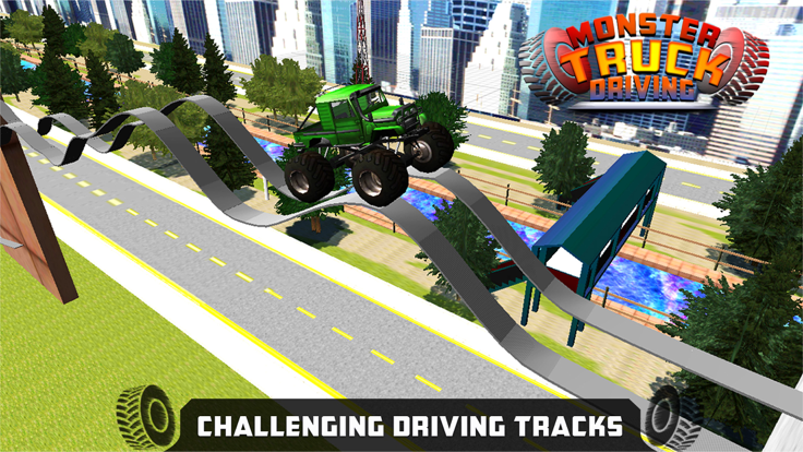 Monster Truck Driving : Extreme Tracks Climb Racing游戏截图