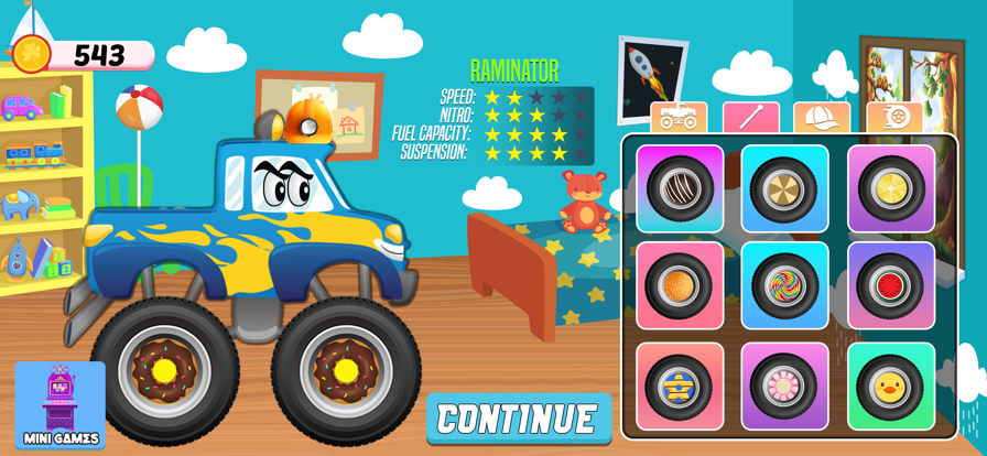 Monster Trucks Stunt Race Game游戏截图