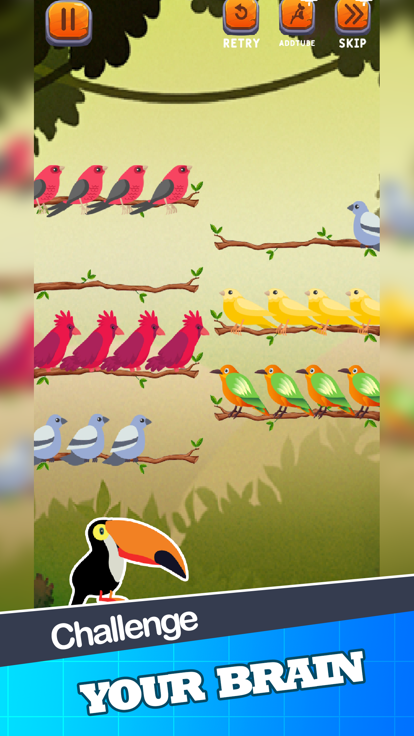 Color Puzzle Sort Bird Game游戏截图