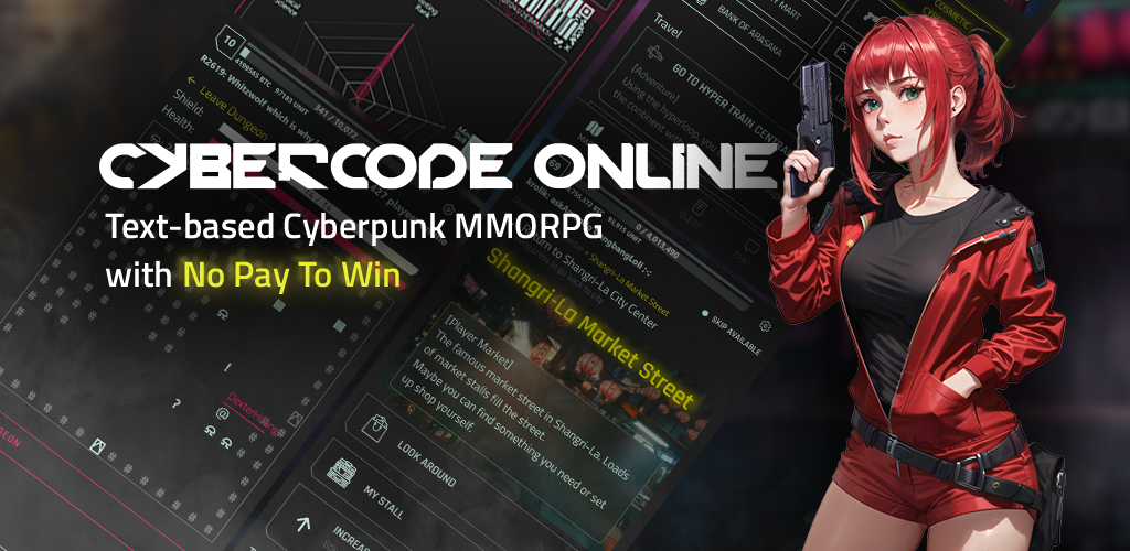 CyberCode Online -Text MMORPG游戏截图