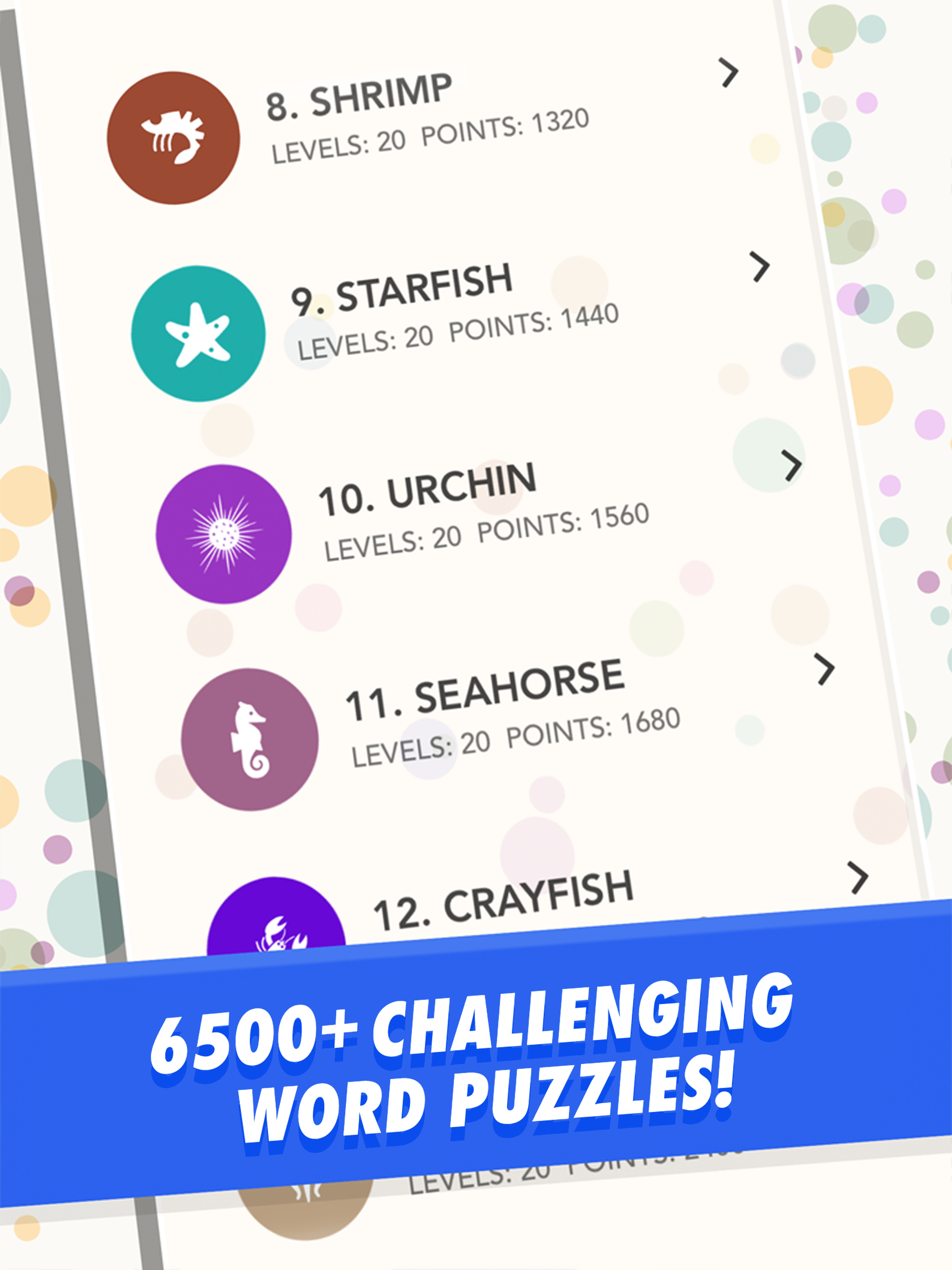 WordBubbles游戏截图