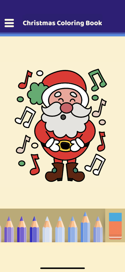 Happy Christmas Coloring Book游戏截图