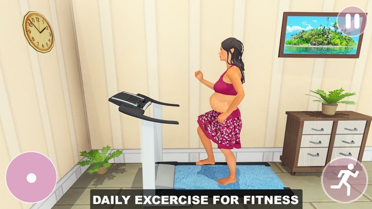 孕妈妈模拟器:婴儿护理游戏截图