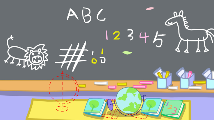 小熊佩奇打扫教室-打扫卫生游戏游戏截图