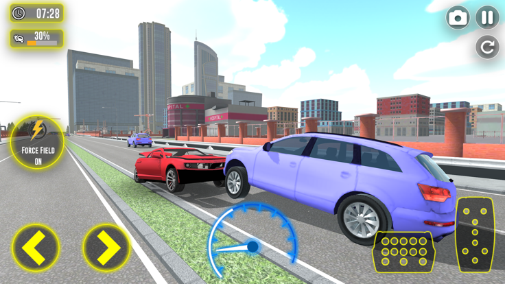 汽车碰撞游戏汇编游戏截图