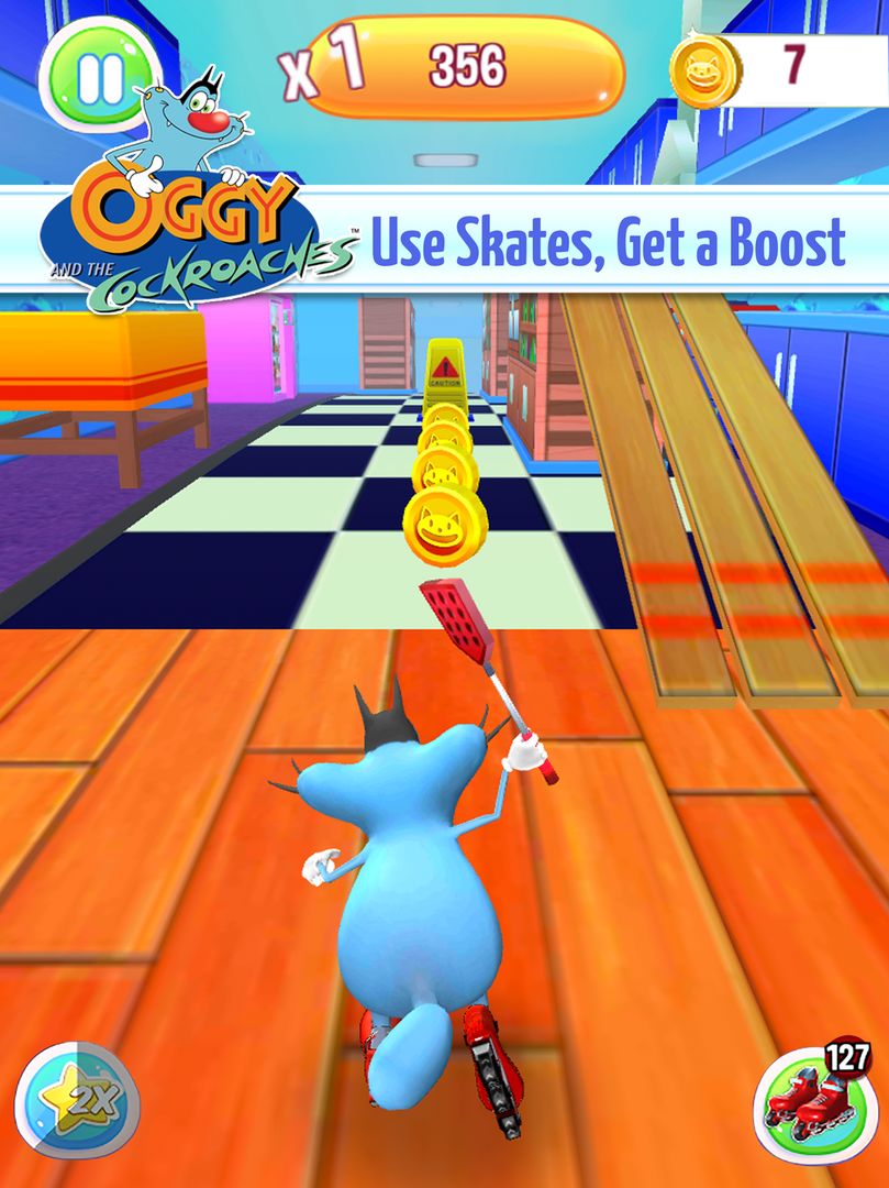 Screenshot of Oggy 3D Run