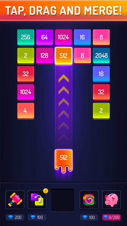 Merge Block - Number Drop游戏截图