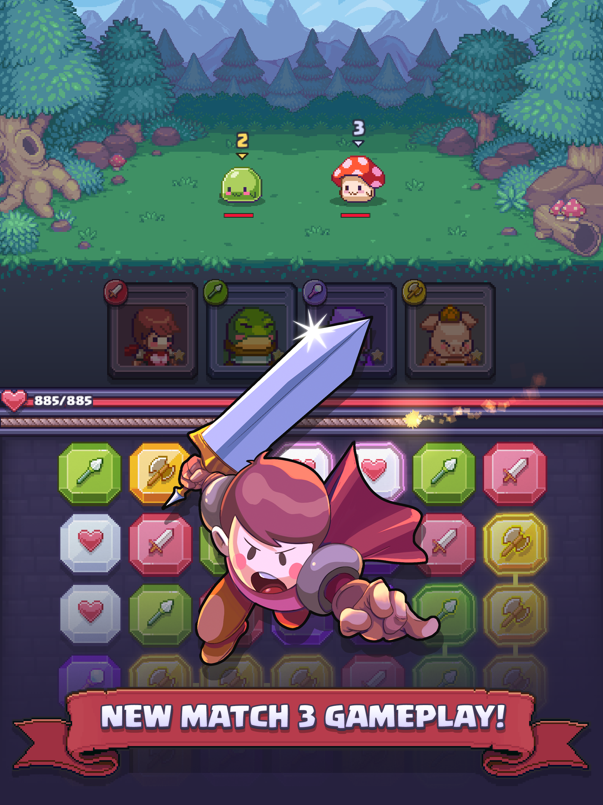 Match Land: Pixel Puzzle RPG游戏截图