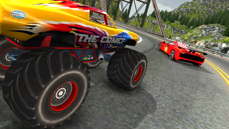 Crazy Car vs Monster Truck Racer 3D游戏截图