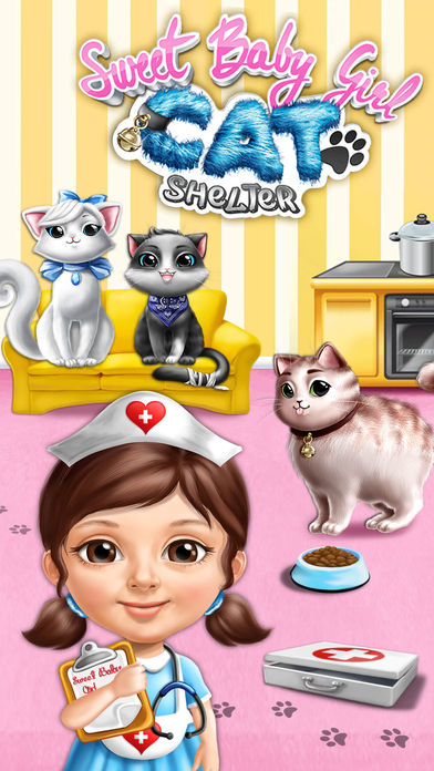 Sweet Baby Girl Cat Shelter – No Ads游戏截图