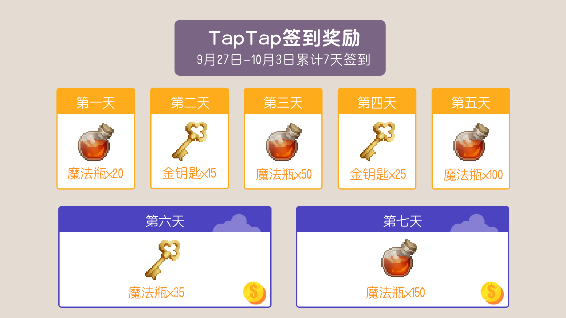TapTap签到礼包码
