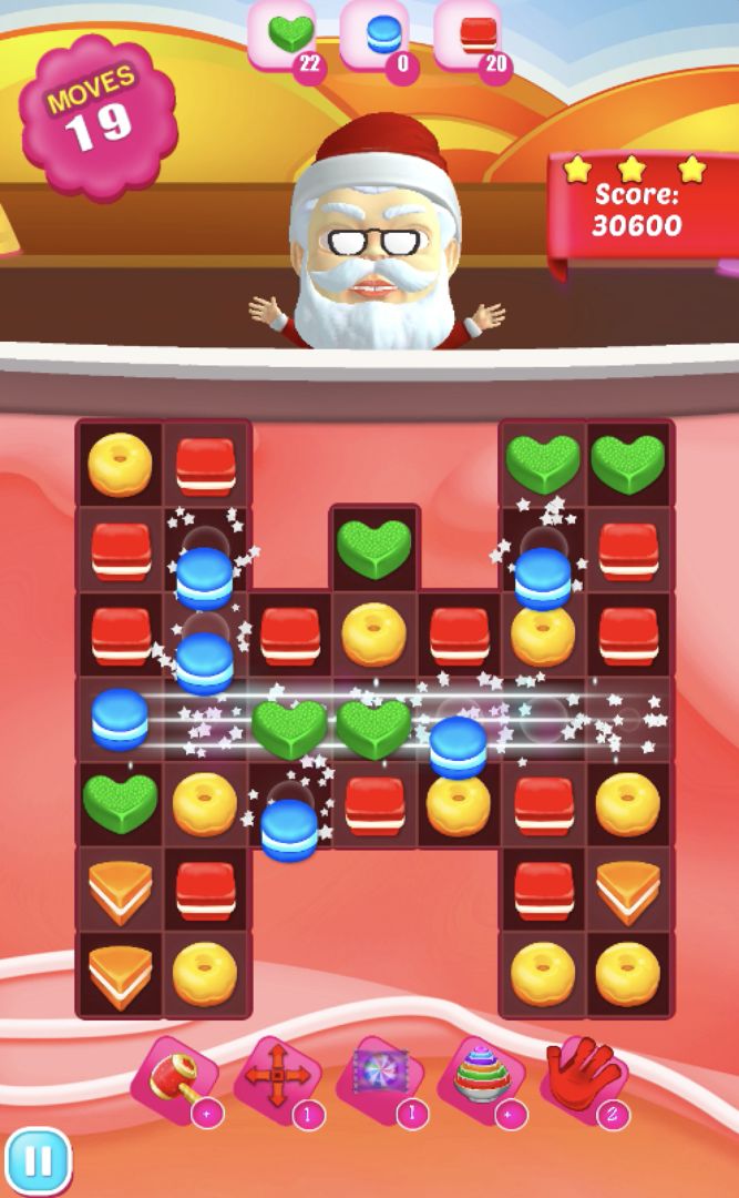 Screenshot of Cookie Crush 550 levels
