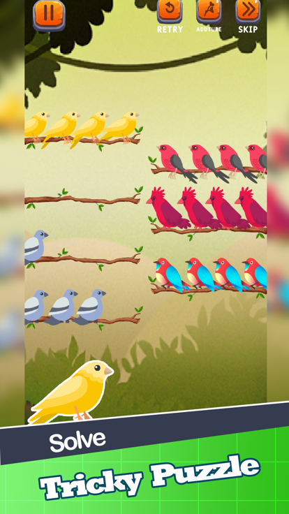 Color Puzzle Sort Bird Game游戏截图