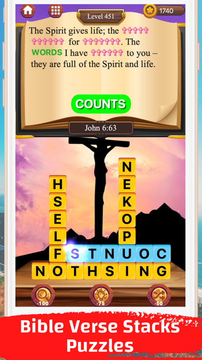 Bible Verse Word Puzzle游戏截图