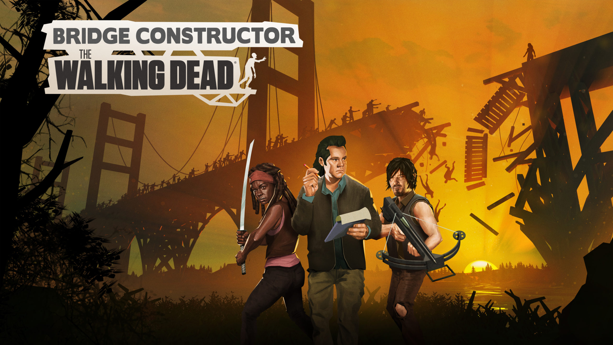 Bridge Constructor: TWD游戏截图