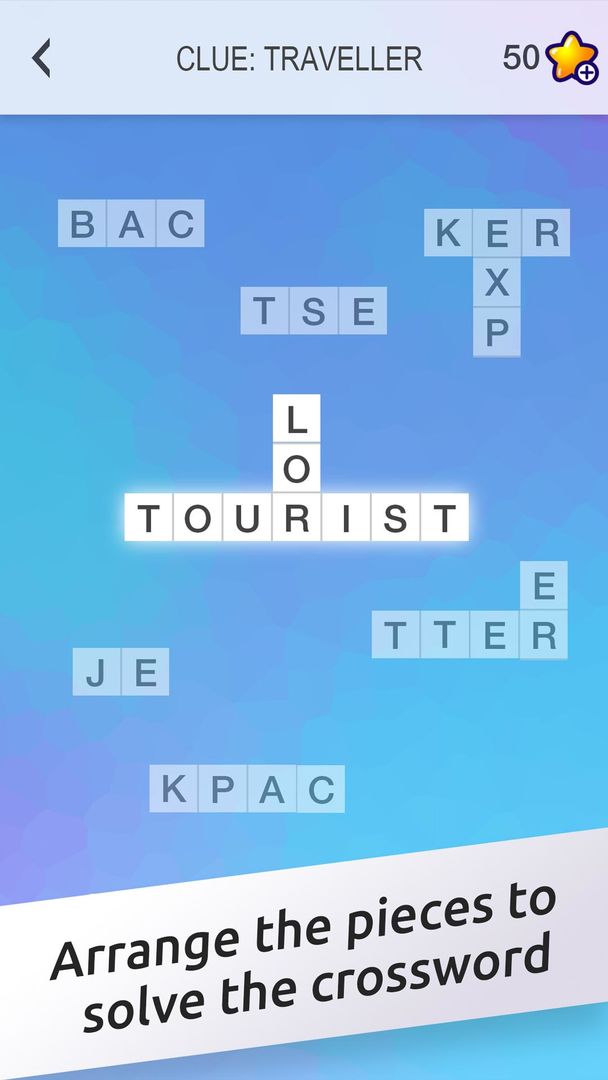 Screenshot of Crossword Jigsaw