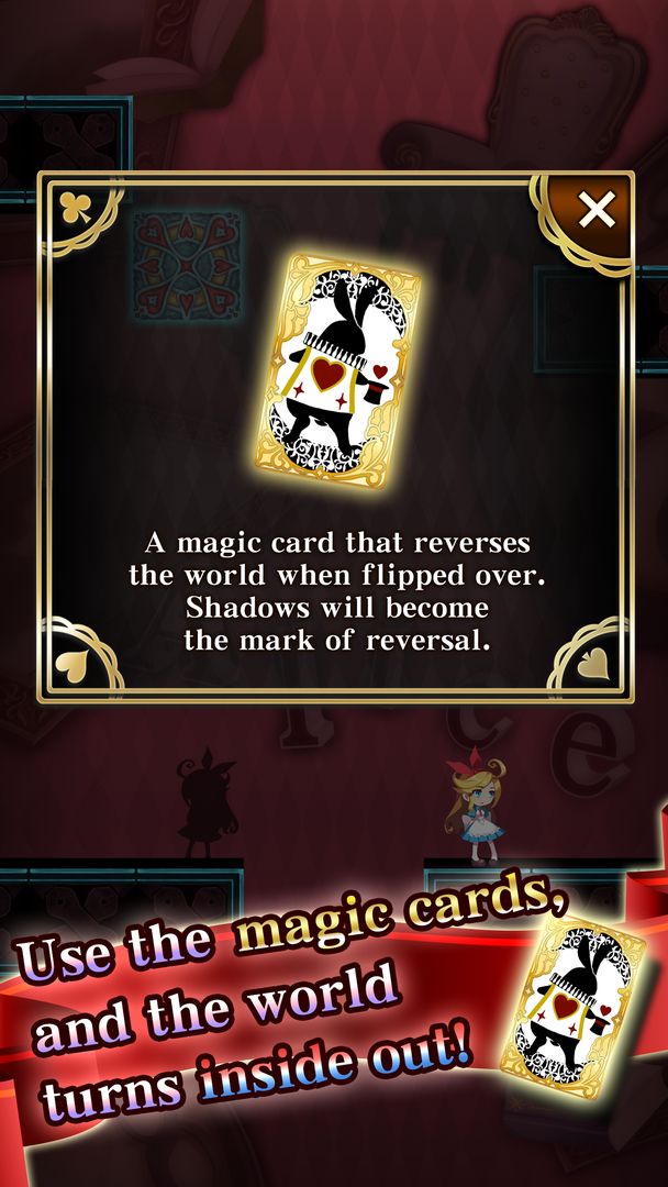 Screenshot of Alice's reversed world