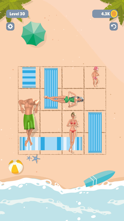 Towel Sort - Beach Edition游戏截图