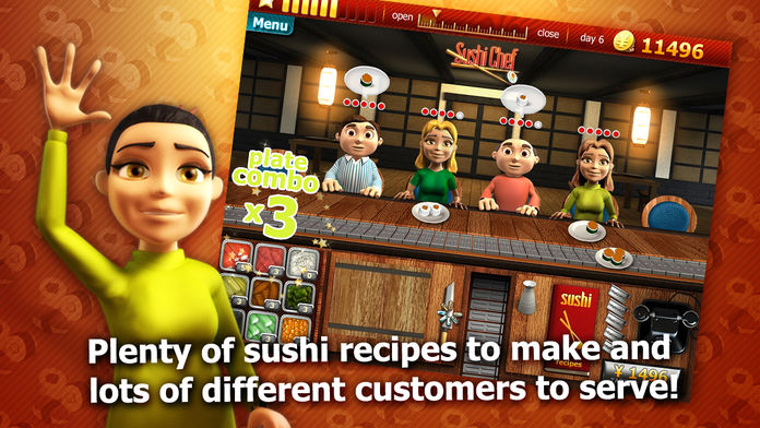 Youda Sushi Chef Premium游戏截图