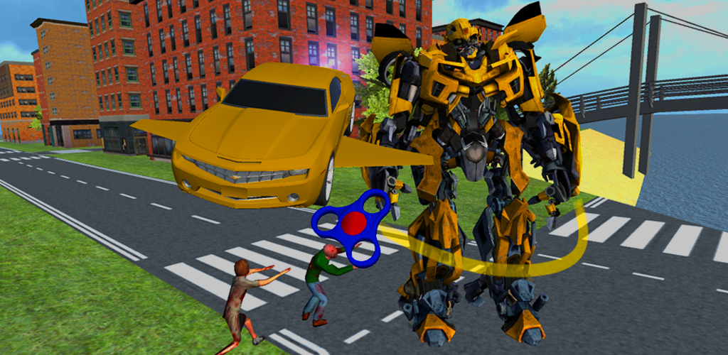 X Robot Spinner : Zombie游戏截图