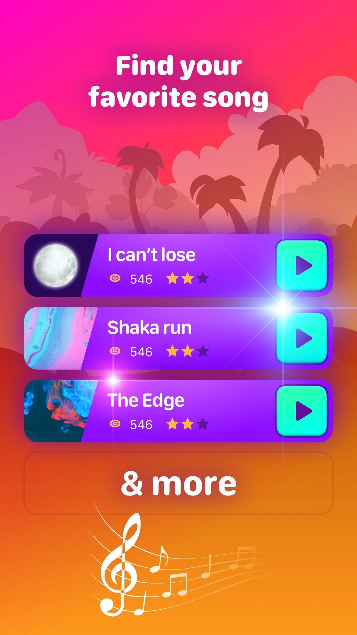 piano tiles 4 music list