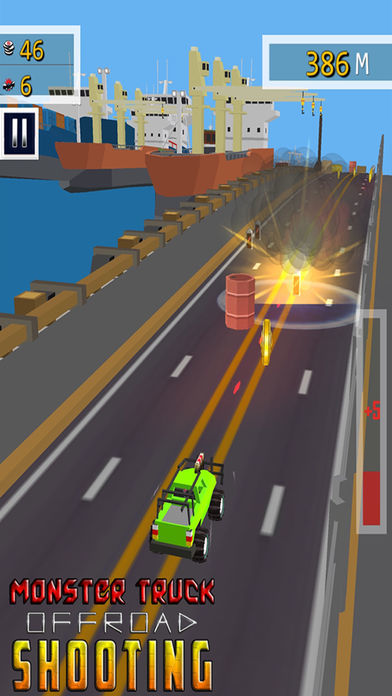 怪物卡车越野射击 - 顶级赛车游戏游戏截图