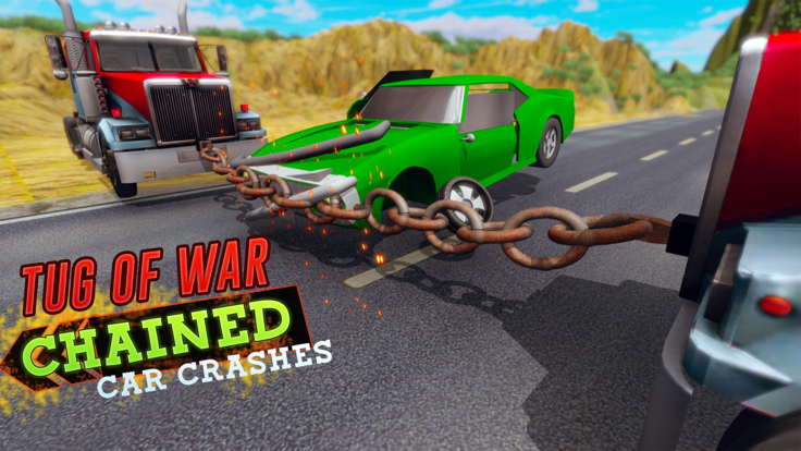 Chained Car Crash Beam Driving游戏截图