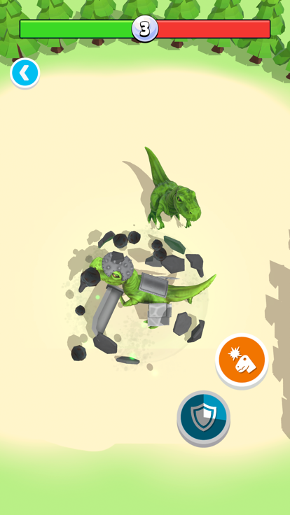 Dino World: Merge & Fight游戏截图