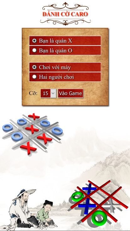 Đánh Cờ Caro - Ca rô - Gomoku游戏截图