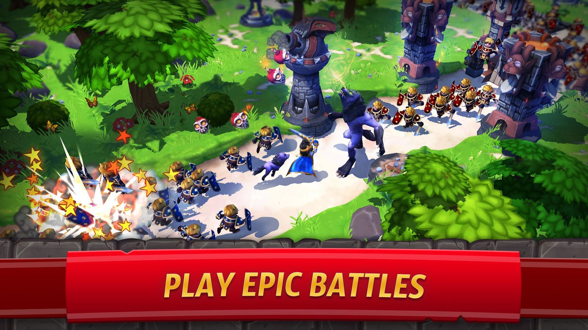 Screenshot of Royal Revolt 2: Tower Defense RTS & Castle Builder