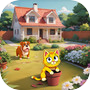 Naughty Cat Annoys Dog Game 3dicon