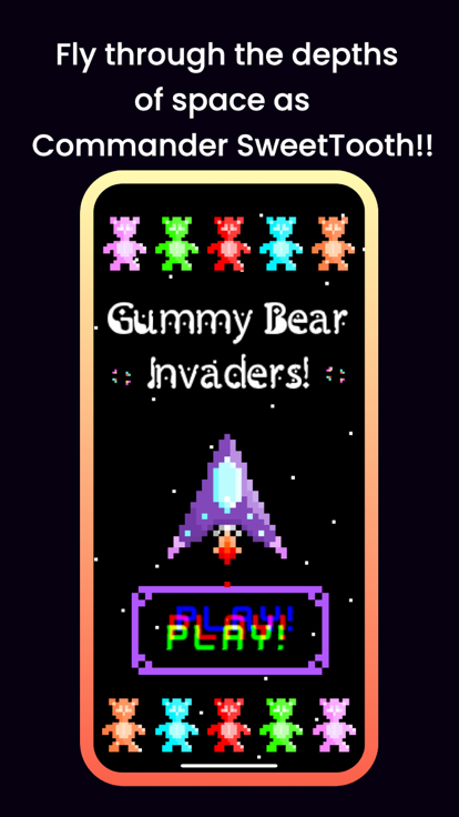 Gummy Bear Invaders游戏截图